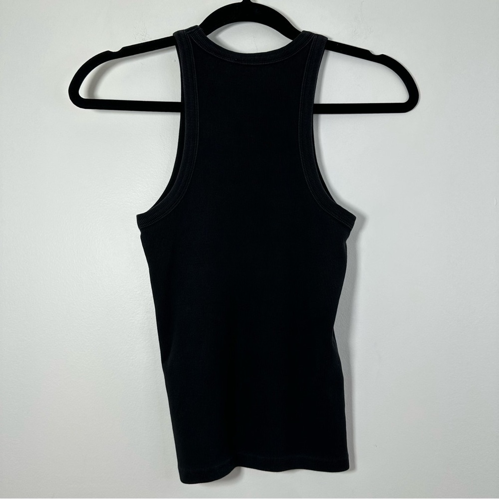 Anine Bing Eva Black Scoopneck Racerback Tank Size S - Picture 3 of 7